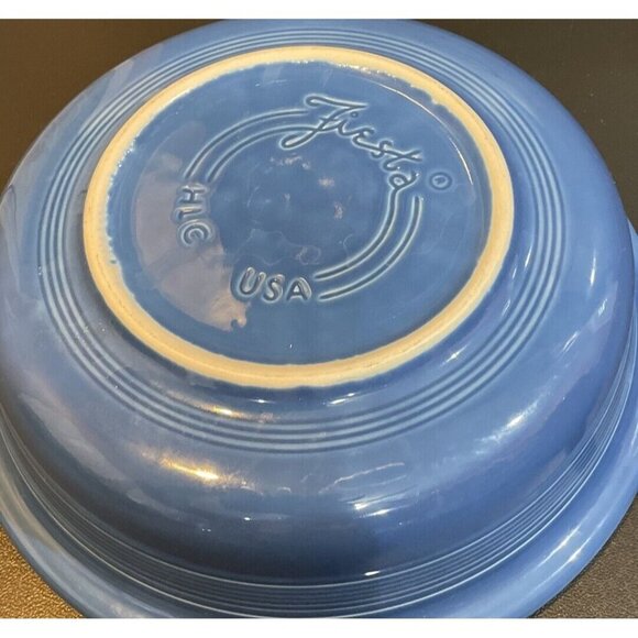 Fiestaware 64 oz Large 10 5/8" Rimmed Serving‎ Bowl Lapis Blue HLC USA Fiesta - Picture 4 of 5